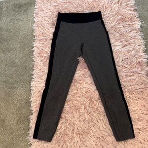 lululemon athletica Women’s Charcoal and Black Leggings